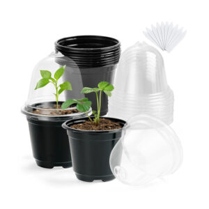 Nursery Plant Pots with Humidity Domes